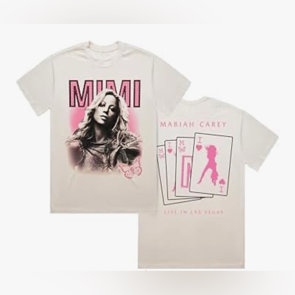 Mimi Mariah Carey Live In Las Vegas Graphic T-Shirt Size XXL